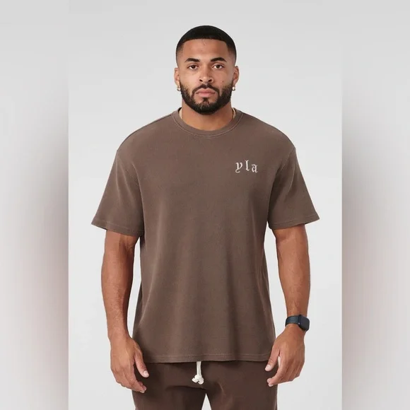 YoungLA Thermal Oversized Shirt Chocolate - Picture 2 of 15